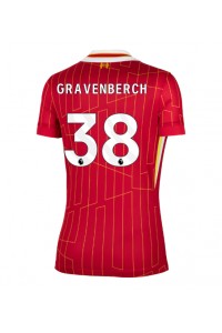 Liverpool Ryan Gravenberch #38 Voetbaltruitje Thuis tenue Dames 2024-25 Korte Mouw